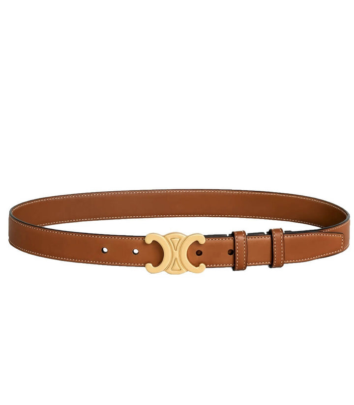 Clara - Ceinture de créateur luxe avec accents dorés élégants