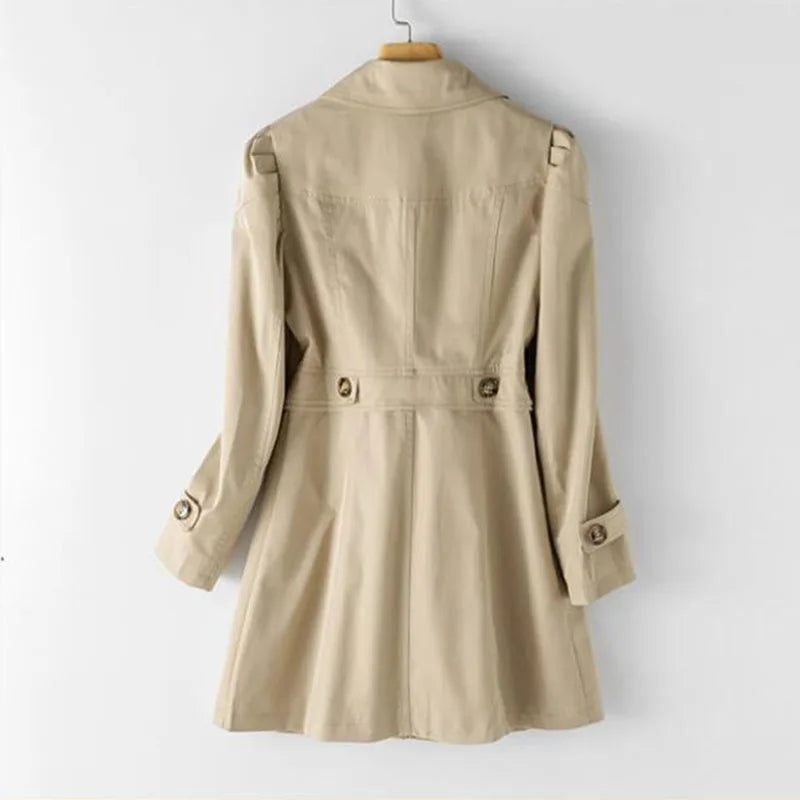 Mila - Trench-coat stylé longueur cheville pour femmes au printemps