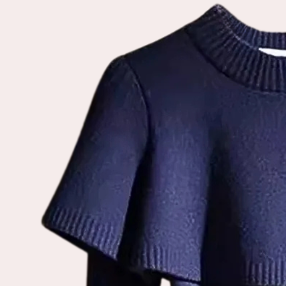 Zoraida | Haut en tricot contemporain à manches longues pour un look élégant