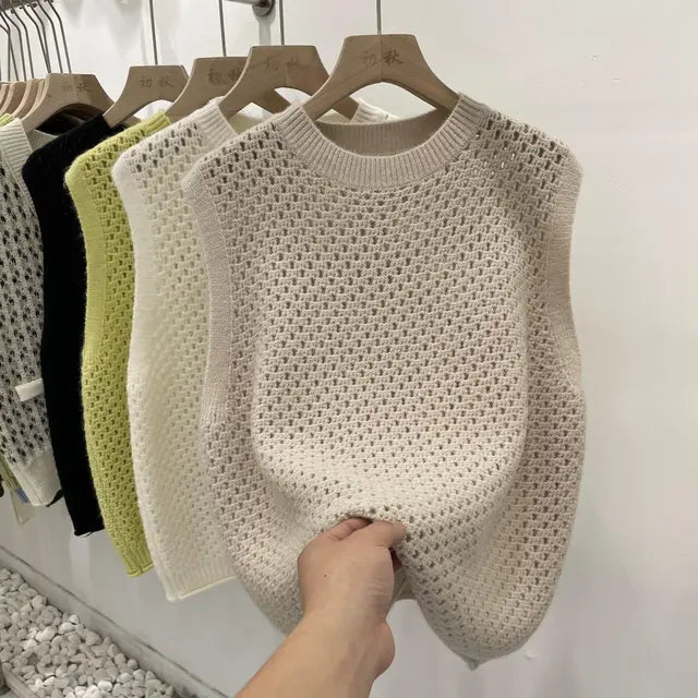 Merci pour votre question ! Voici une version plus attrayante du titre du produit :

Pull en tricot élégant sans doublure avec col rond de Danique