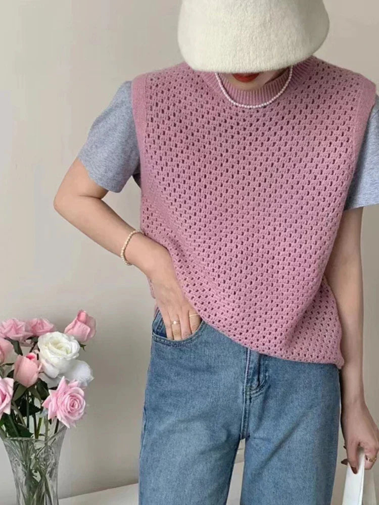 Merci pour votre question ! Voici une version plus attrayante du titre du produit :

Pull en tricot élégant sans doublure avec col rond de Danique