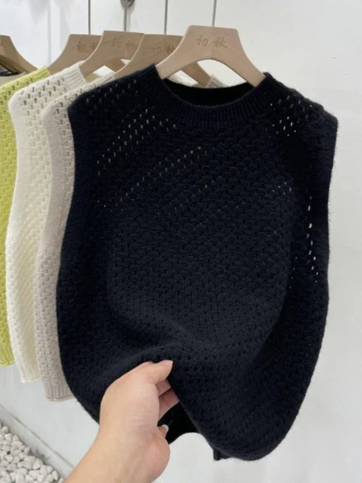 Merci pour votre question ! Voici une version plus attrayante du titre du produit :

Pull en tricot élégant sans doublure avec col rond de Danique