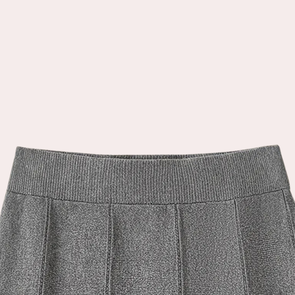 Jupe maxi en jersey Freesia élégante à taille haute pour femmes