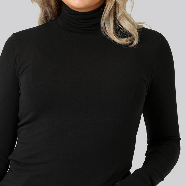 Dallas - Pull col roulé élégant ajusté à manches longues pour un look chic et confortable.