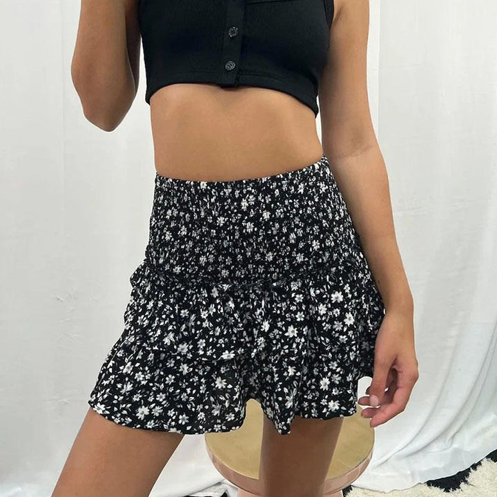 Jupe Boho à Imprimé Élégant pour un Look Tendance Printemps/Été