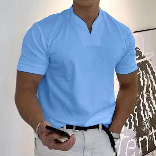 T-shirt à encolure fendue tendance - Chic et Confortable