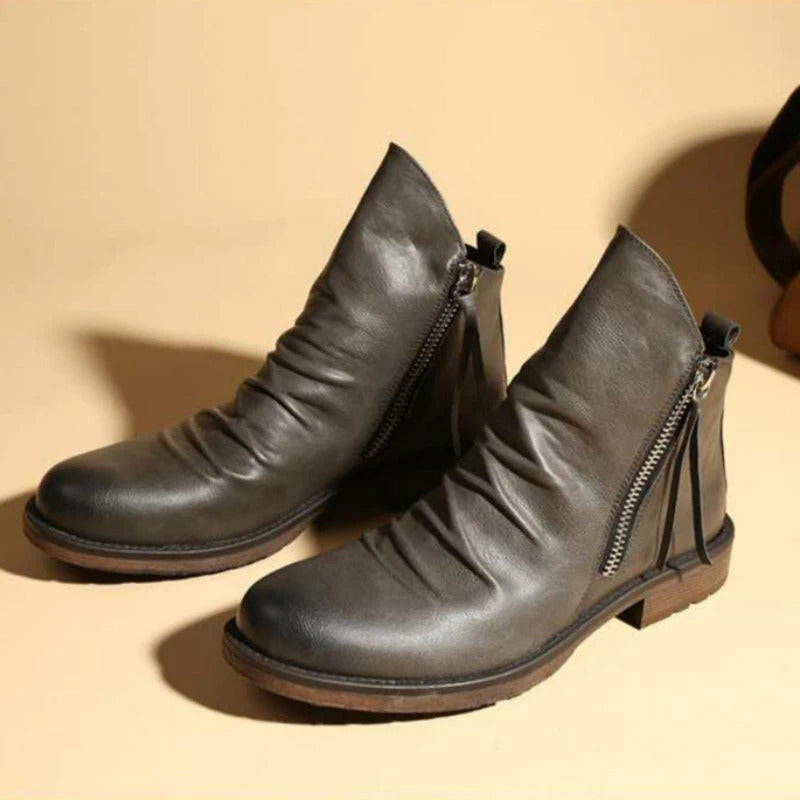 Bottes Chelsea en cuir classique et élégantes Jelle™ pour un style intemporel