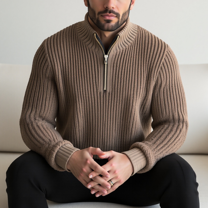 Luke™ Pull léger zippé pour un confort quotidien élégant