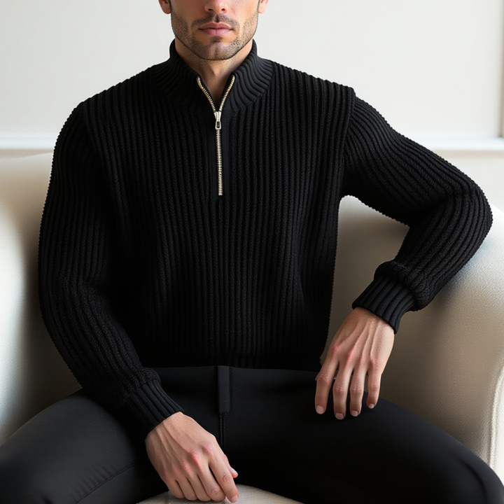 Luke™ Pull léger zippé pour un confort quotidien élégant