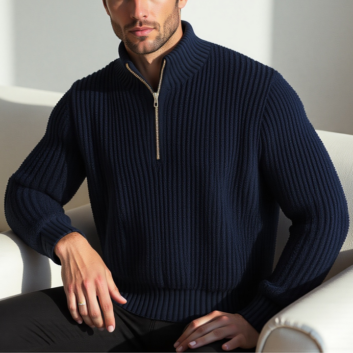 Luke™ Pull léger zippé pour un confort quotidien élégant