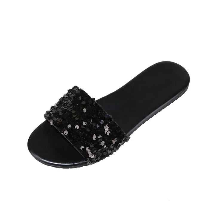 Stella - Tongs élégantes et luxueuses pour femmes, avec des détails scintillants, parfaites pour la plage !