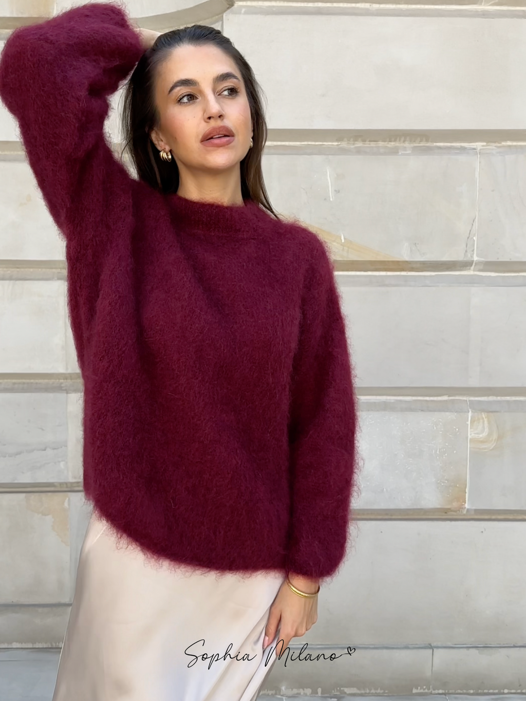 Ishara - Pull élégant à col rond pour le confort et la classe