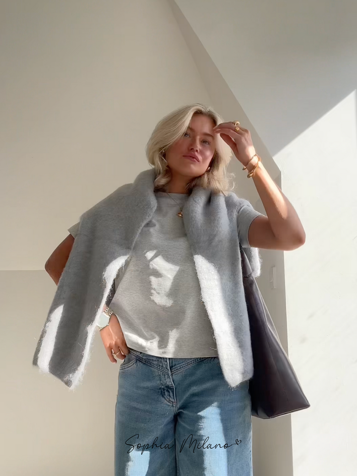 Ishara - Pull élégant à col rond pour le confort et la classe