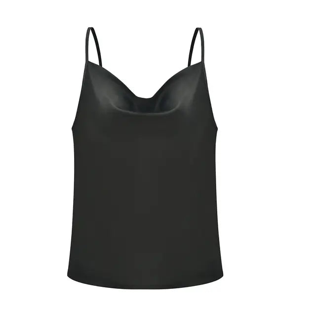 Romilly - Débardeur spaghetti en satin élégant pour femmes pour un look stylé