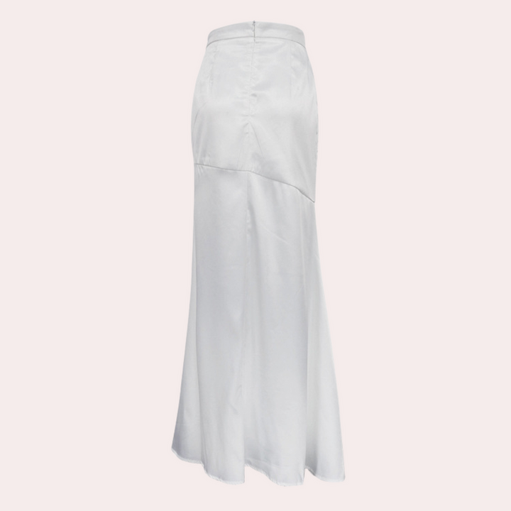 Velarisa - Jupe maxi élégante avec fente pour femmes pour un look chic.