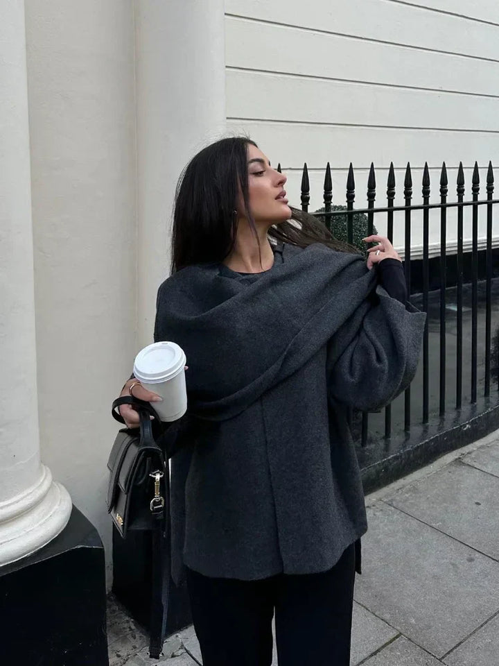 Amelie™ - manteau cape en laine