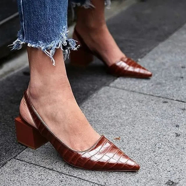 Mules à Talons Élégantes Olive Luxe - Une Élégance Chic à Votre Portée
