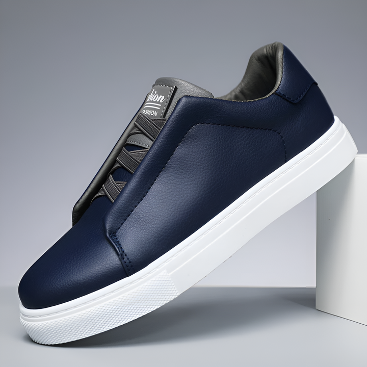 Boaz™ Elegant Luxury Leather Sneakers for a Trendy Look (Baskets en cuir de luxe élégantes pour un look branché)