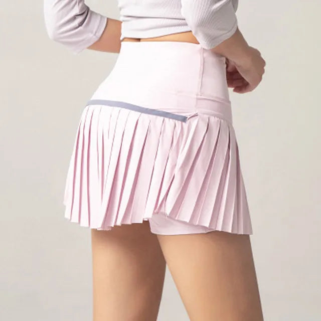 Flor - Jupe Mini Sportive Élégante avec Poche Intérieure Pratique
