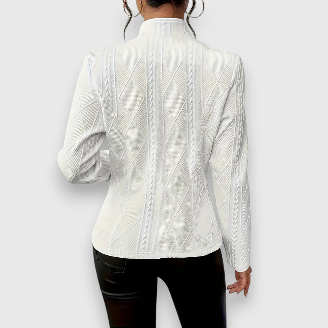 Dobrava - Veste pour femme élégante avec un motif texturé chic