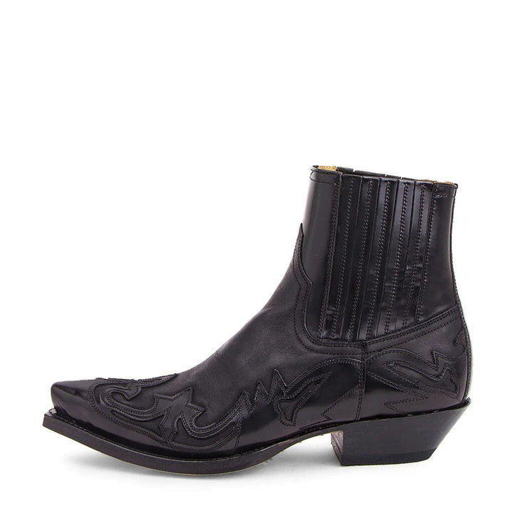 Boetz | Élégantes bottes de cowgirl vintage en cuir brun et noir pour un look stylé