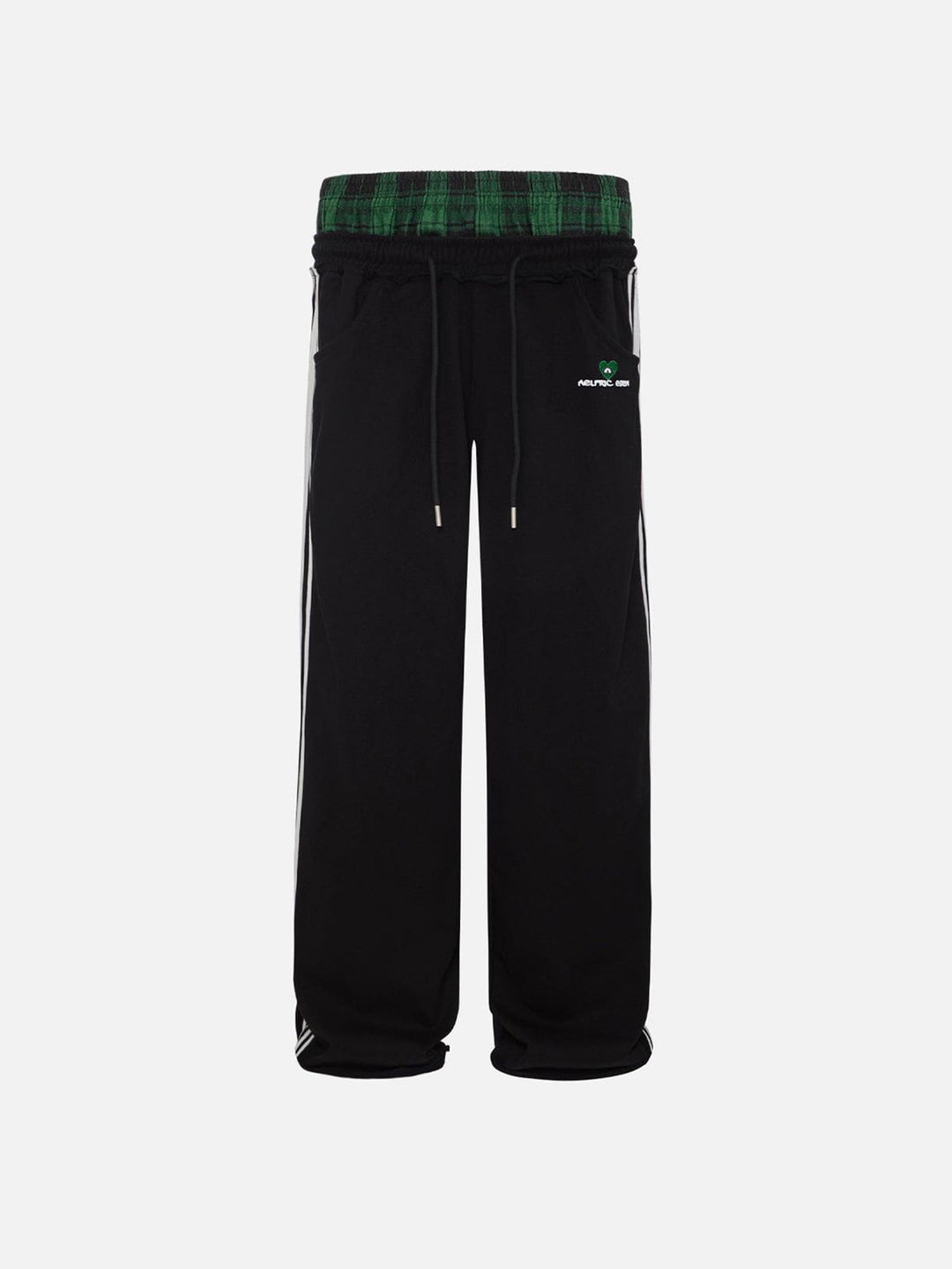 Jazzlyn - Pantalon de jogging grise chic avec une luxueuse ceinture double pour confort et style.