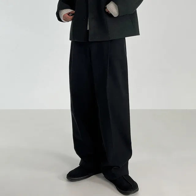 Matteo - Pantalon Élégante Classique avec Jambes Amples Tendance