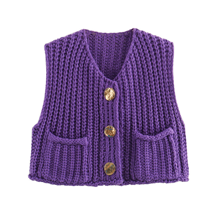 Lana - Gilet sans manches élégant en tricot pour une allure chic et confortable