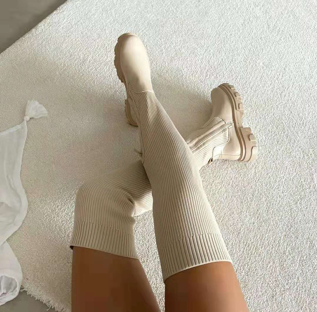 Bottes en Tricot™ | Hautes et Chunky | Élégantes et Confortables pour Chaque Look