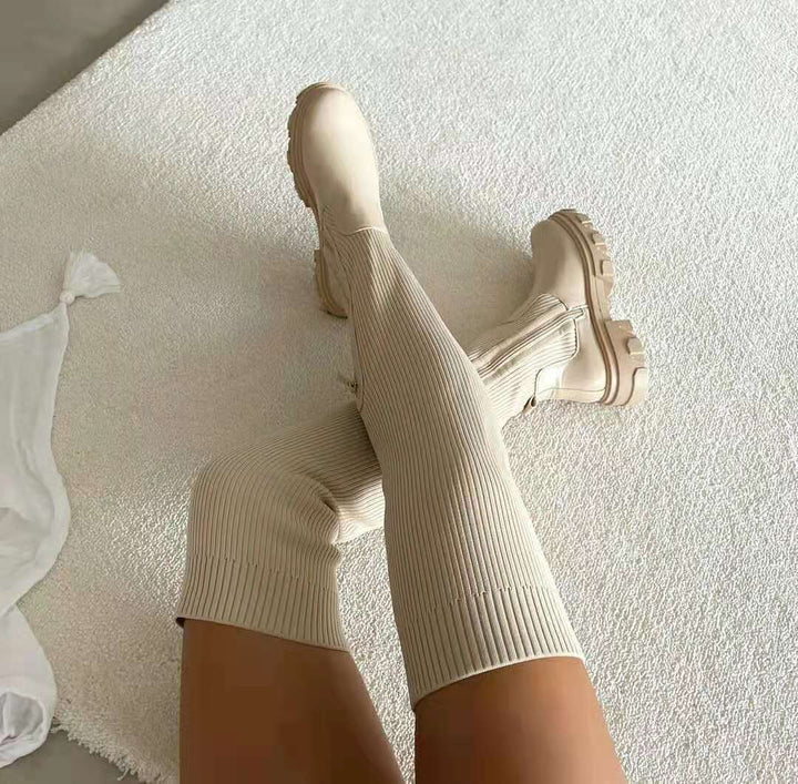 Bottes en Tricot™ | Hautes et Chunky | Élégantes et Confortables pour Chaque Look