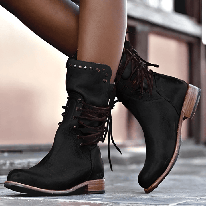 Audrey™ - Bottes en cuir à lacets pour femme