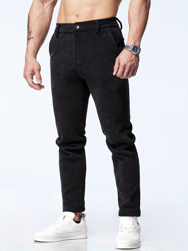 Milan - Pantalon en velours côtelé élégant et classique pour un look intemporel