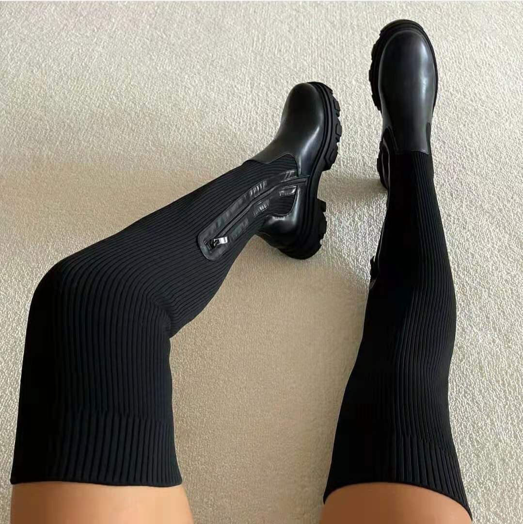Bottes en Tricot™ | Hautes et Chunky | Élégantes et Confortables pour Chaque Look