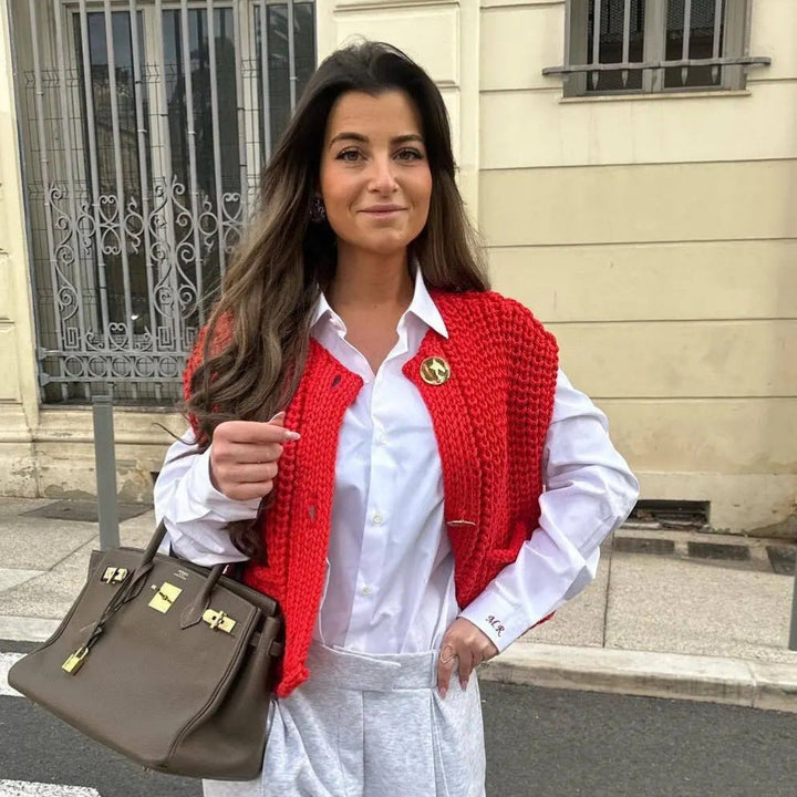 Lana - Gilet sans manches élégant en tricot pour une allure chic et confortable