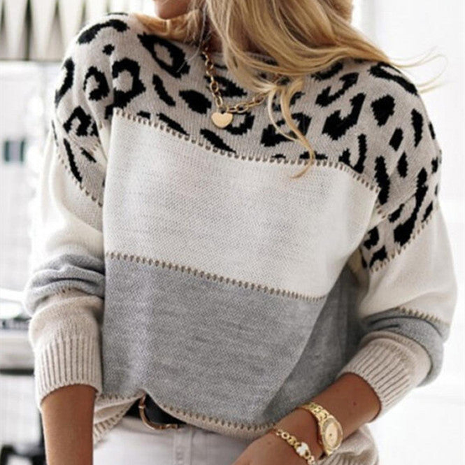 Yara™ - Pull Chique Imprimé Panthère pour un Look Élégant