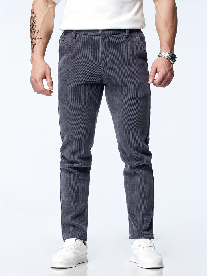 Milan - Pantalon en velours côtelé élégant et classique pour un look intemporel