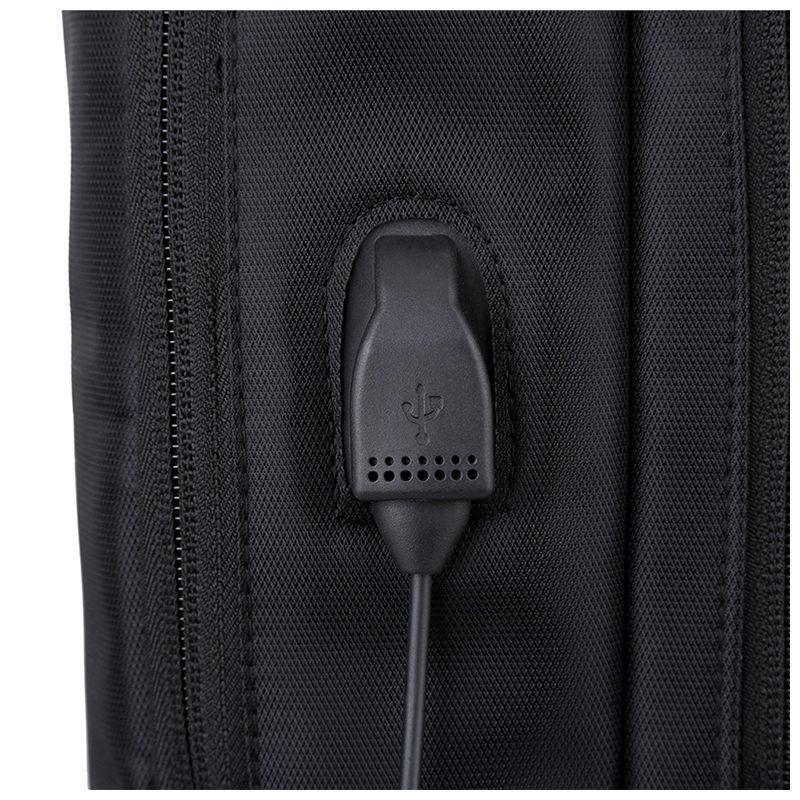 Sécurité et commodité : Sac à dos anti-vol avec port de chargement USB pratique