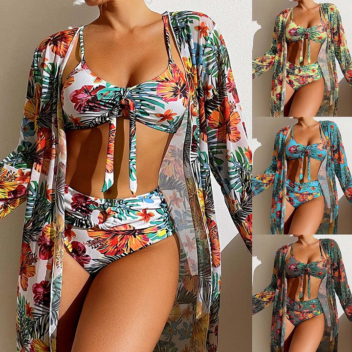 Ensemble de bikini pour femmes 3 pièces élégant pour un look de plage parfait