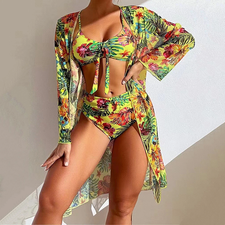 Ensemble de bikini pour femmes 3 pièces élégant pour un look de plage parfait