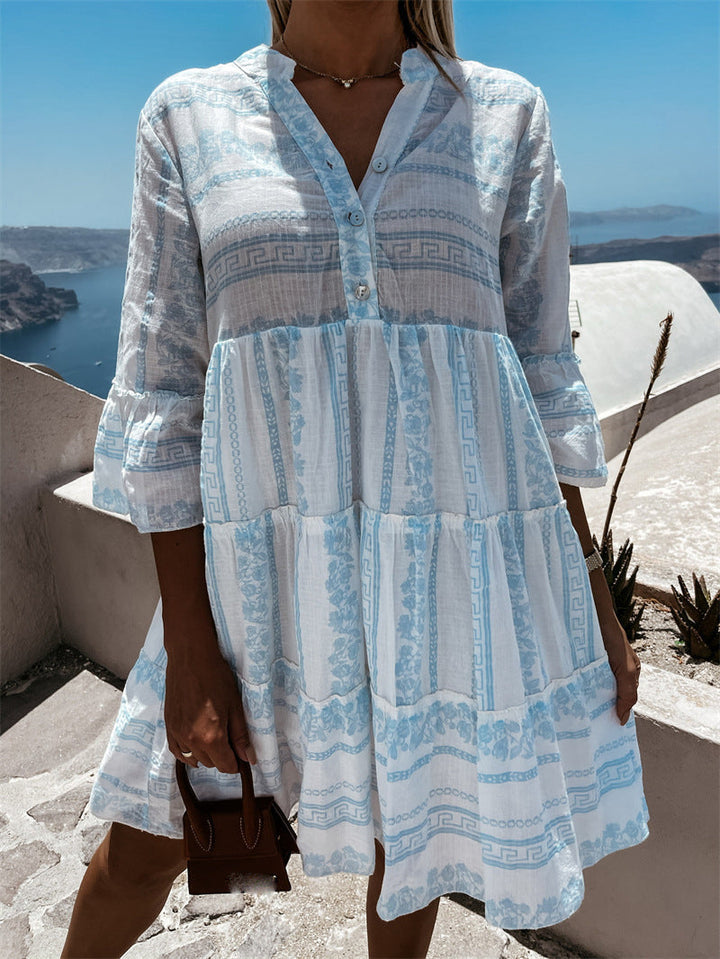 Beda | Robe d'été boho pour femmes - Robe de plage légère et fluide offrant un confort optimal