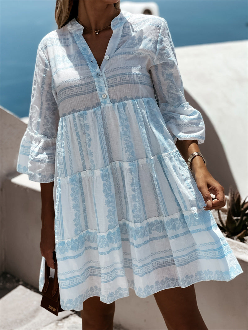 Beda | Robe d'été boho pour femmes - Robe de plage légère et fluide offrant un confort optimal