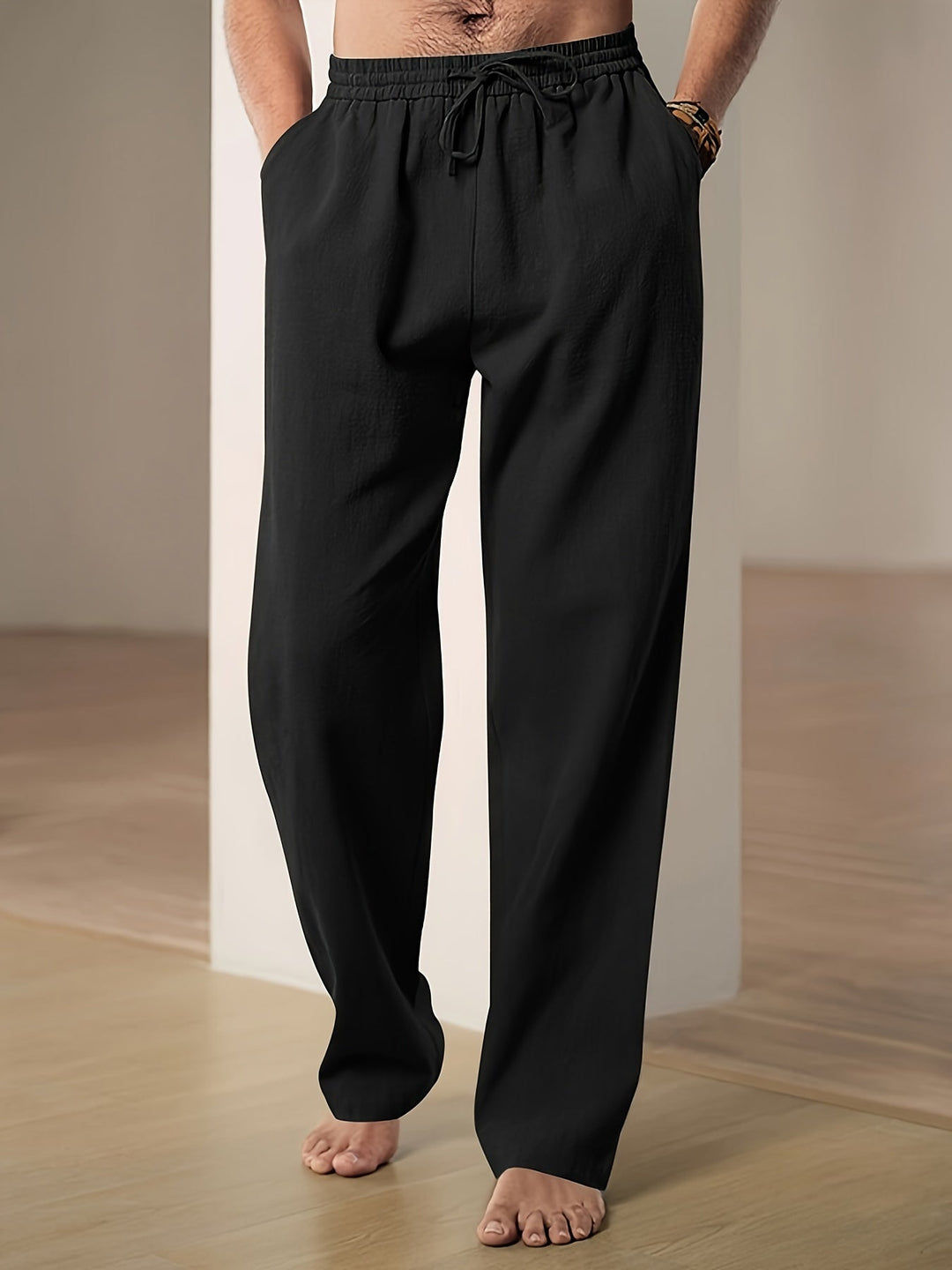 Mateo - Pantalon en lin pour homme Respirant pour un confort et un style ultimes.