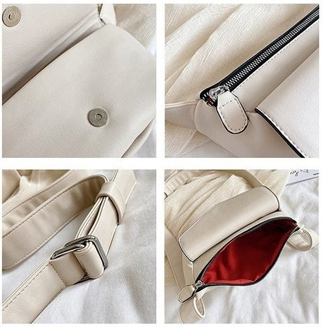 Zivora - Sacoche en cuir élégante avec une poche avant pratique pour un look tendance.
