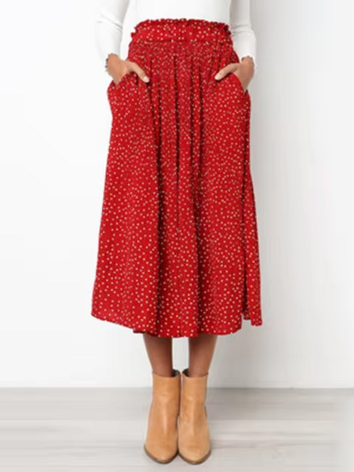 Fiorine - Jupe midi à imprimé animal élégant pour un look stylé