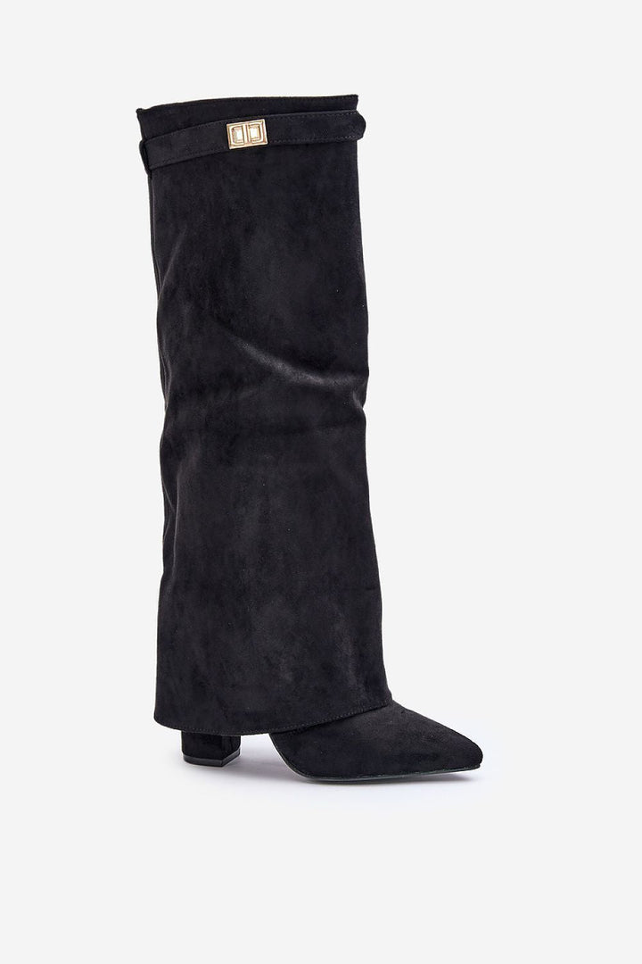 Kiara | Botte de genou élégantes avec une boucle tendance