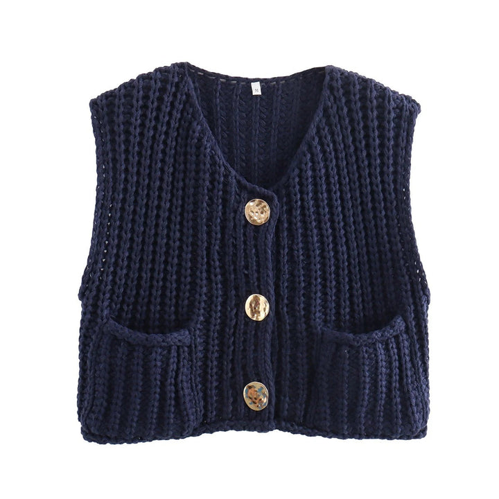 Lana - Gilet sans manches élégant en tricot pour une allure chic et confortable