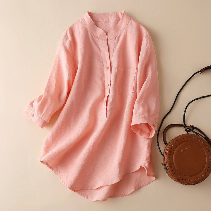 Faerinne | Blouse Élégante pour Femmes en Coton Lin - Légère et Confortable pour un Style Décontracté