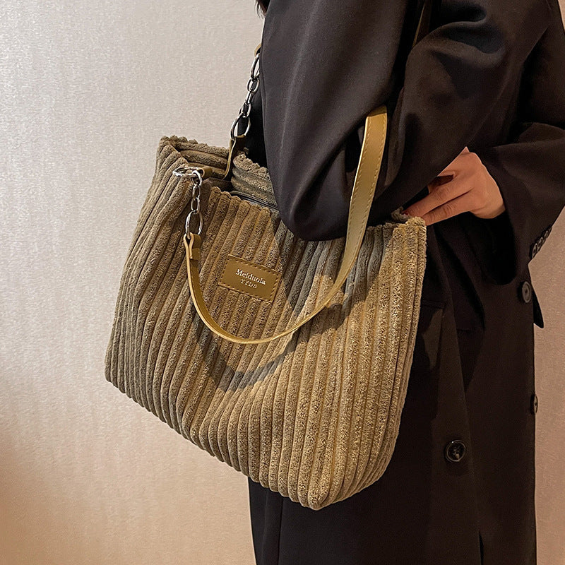 Camillia - Sac en velours côtelé mignonne alliant style et fonctionnalité