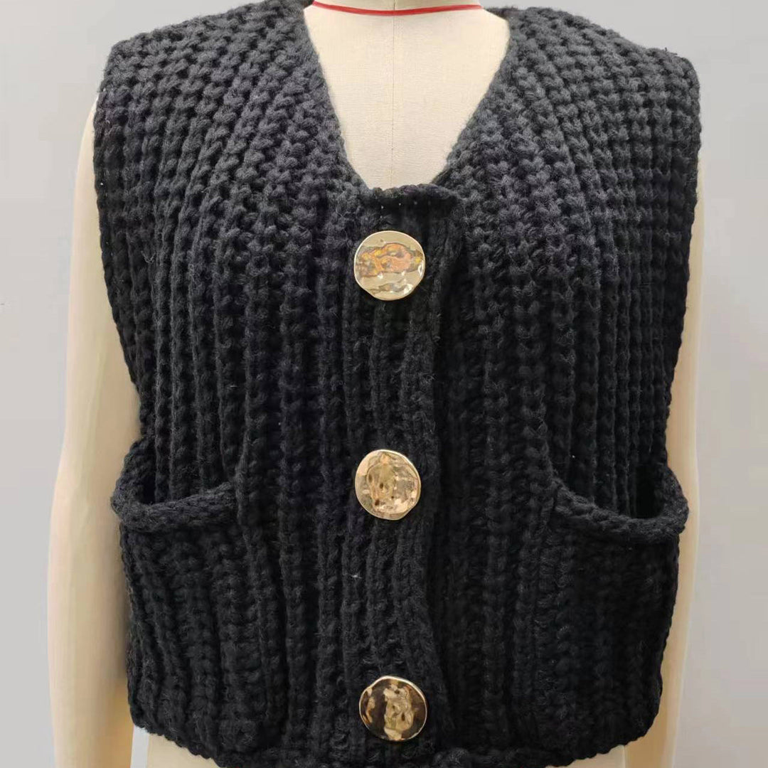 Lana - Gilet sans manches élégant en tricot pour une allure chic et confortable