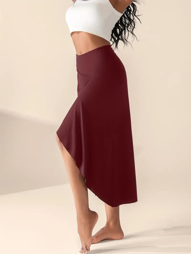 Lyssia - Jupe asymétrique sportive et tendance avec poches pratiques